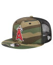 【送料無料】 ニューエラ メンズ 帽子 アクセサリー Men's Camo Los Angeles Angels Woodland Camo Trucker 9...