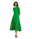 【送料無料】 マックダガル レディース ワンピース トップス Women's Crepe Boat Neck Applique Cut Out Detail M...