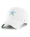 【送料無料】 47ブランド レディース 帽子 アクセサリー 47 Brand Women's White Dallas Cowboys Ballpark Cheer Clean Up Adjustable Hat White