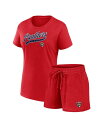 【送料無料】 ファナティクス レディース Tシャツ トップス Women's Florida Panthers Start to FinishCombo Pack T-Shirt Shorts Navy
