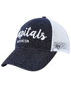【送料無料】 47ブランド レディース 帽子 アクセサリー Women's Navy White Washington Capitals Encore MVP Trucker Snapback Hat Navy White