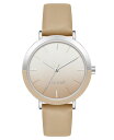【送料無料】 ナインウェスト レディース 腕時計 アクセサリー Women's Quartz Tan Faux Leather Band Watch 36mm Tan Silver-Tone