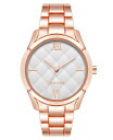 【送料無料】 ナインウェスト レディース 腕時計 アクセサリー Women's Quartz Rose Gold-Tone Alloy Link Bracelet Watch 36mm Silver-Tone Rose Gold-Tone