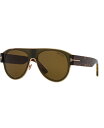 【送料無料】 トム・フォード レディース サングラス・アイウェア アクセサリー Unisex Sunglasses Lyle-02 Yellow