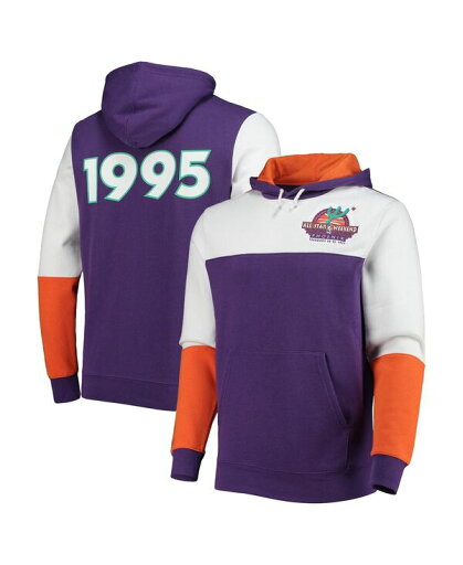 【送料無料】 ミッチェル&ネス メンズ パーカー・スウェット フーディー アウター Men's Purple NBA Hardwood Classics 1995 All-Star Game Colorblock Fusion Pullover Hoodie Purple 【送料無料】 ミッチェル&ネス メンズ パーカー・スウェット フーディー アウター Men's Purple NBA Hardwood Classics 1995 All-Star Game Colorblock Fusion Pullover Hoodie Purple