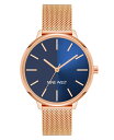 【送料無料】 ナインウェスト レディース 腕時計 アクセサリー Women's Quartz Rose Gold-Tone Stainless Steel Me...