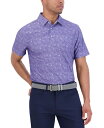 【送料無料】 ベンシャーマン メンズ ポロシャツ トップス Broken Record Tech Jersey Sports Fit Polo Orchid