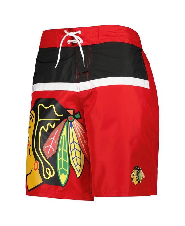 【送料無料】 スターター メンズ ハーフパンツ・ショーツ 水着 Men's Red Chicago Blackhawks Sea Wind Swim Trunks Red