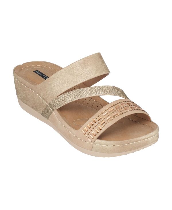 【送料無料】 ジーシーシューズ レディース サンダル シューズ Women's Tera Wedge Sandals Gold-Tone