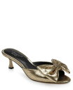 【送料無料】 ジュウェルダグレイミシュカ レディース サンダル シューズ Kora Bow Slide Evening Sandal Gold Metallic Fabric
