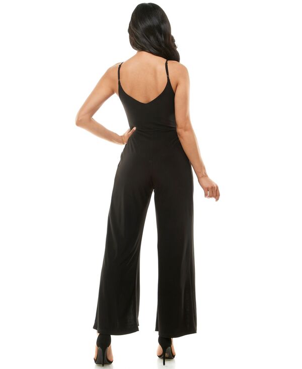 【送料無料】 ベベ レディース ワンピース トップス Women's Open Leg Jumpsuit Black