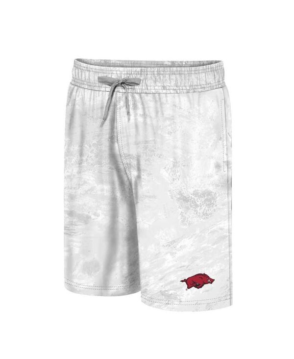 【送料無料】 コロシアム メンズ ハーフパンツ・ショーツ 水着 Men's White Arkansas Razorbacks Realtree Aspect Ohana Swim Shorts White