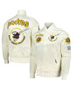 【送料無料】 プロスタンダード メンズ ジャケット・ブルゾン アウター Men's Cream San Diego Padres Cooperstown Collection Pinstripe Retro Classic Satin Full-Snap Jacket Cream