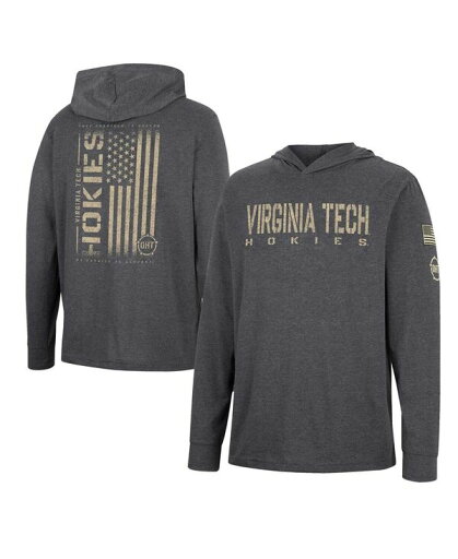 【送料無料】 コロシアム メンズ Tシャツ トップス Men's Charcoal Virginia Tech Hokies Team OHT Military-Inspired Appreciation Hoodie Long Sleeve T-shirt Charcoal 【送料無料】 コロシアム メンズ Tシャツ トップス Men's Charcoal Virginia Tech Hokies Team OHT Military-Inspired Appreciation Hoodie Long Sleeve T-shirt Charcoal
