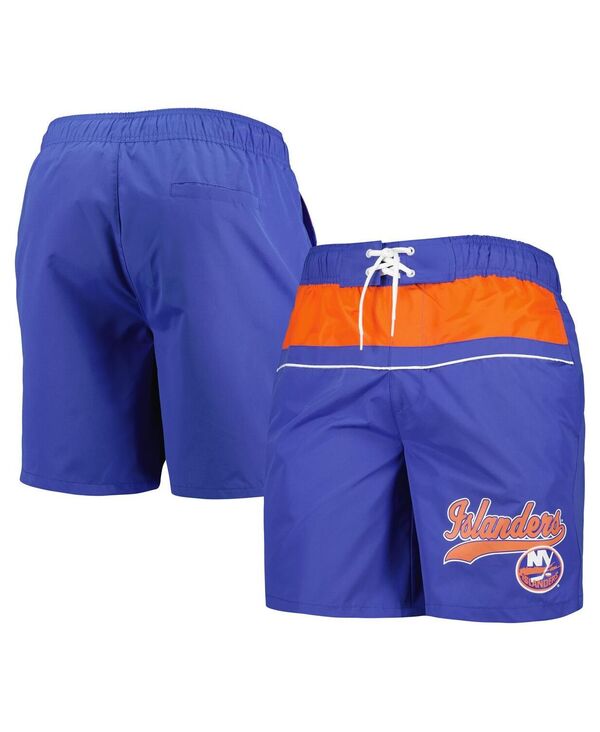【送料無料】 スターター メンズ ハーフパンツ・ショーツ 水着 Men's Royal New York Islanders Freestyle Volley Swim Shorts Royal