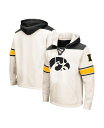 【送料無料】 コロシアム メンズ パーカー・スウェット アウター Men's Cream Iowa Hawkeyes Big and Tall Hockey Lace-Up Pullover Hoodie Cream(4)