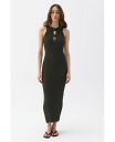【送料無料】 ノクチューン レディース ワンピース トップス Women's Cut-Out Knit Dress Khaki