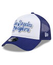 【送料無料】 ニューエラ レディース 帽子 アクセサリー Women's White/Royal Los Angeles Dodgers Throwback Team Foam Front A-Frame Trucker 9Forty Adjustable Hat White Roya