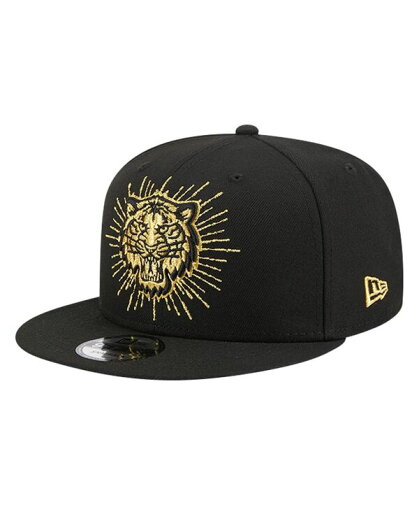 【送料無料】 ニューエラ メンズ 帽子 アクセサリー Men's Black Detroit Tigers Metallic Logo 9FIFTY Snapback Hat Black 【送料無料】 ニューエラ メンズ 帽子 アクセサリー Men's Black Detroit Tigers Metallic Logo 9FIFTY Snapback Hat Black