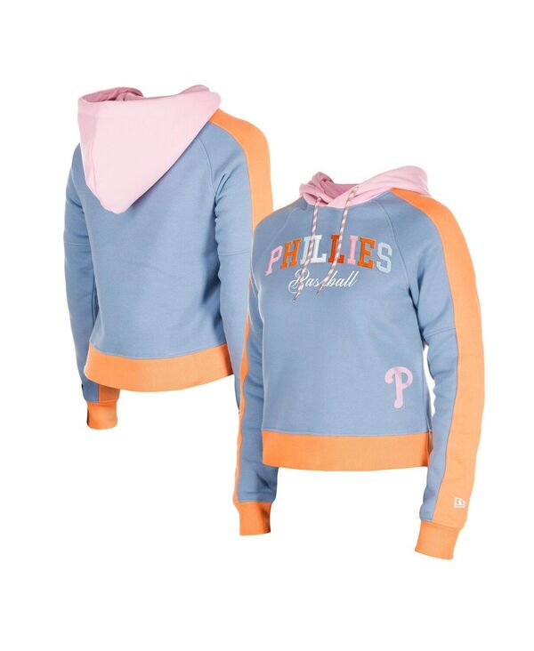 【送料無料】 ニューエラ レディース パーカー・スウェット アウター Women's Light Blue Philadelphia Phillies Fashion Color Pop Pu..