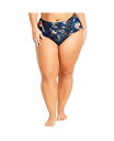 【送料無料】 シティーシック レディース パンツ アンダーウェア Plus Size Florence Print Hi Brief Navy floral