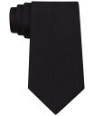 【送料無料】 カルバンクライン メンズ ネクタイ アクセサリー Men's Silver Spun Solid Slim Tie Black
