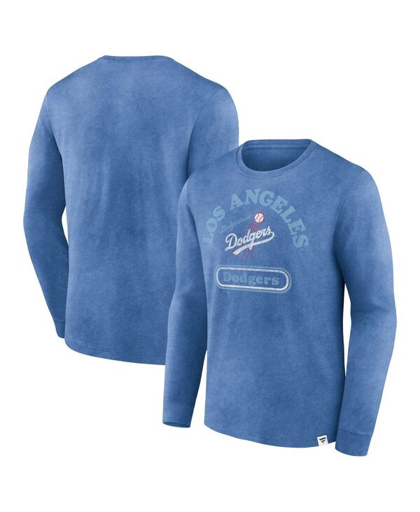 【送料無料】 ファナティクス メンズ Tシャツ トップス Men's Royal Distressed Los Angeles Dodgers Circus Catch Long Sleeve T-shirt Royal
