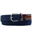 【送料無料】 クラブルーム メンズ ベルト アクセサリー Men's Stretch Braid Belt Navy