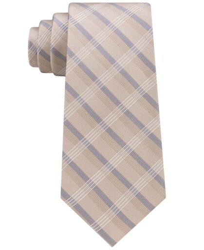 【送料無料】 カルバンクライン メンズ ネクタイ アクセサリー Men's Crème Plaid Tie Taupe 【送料無料】 カルバンクライン メンズ ネクタイ アクセサリー Men's Crème Plaid Tie Taupe