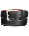 【送料無料】 ペリーエリス メンズ ベルト アクセサリー Men's Leather Dress Belt Black