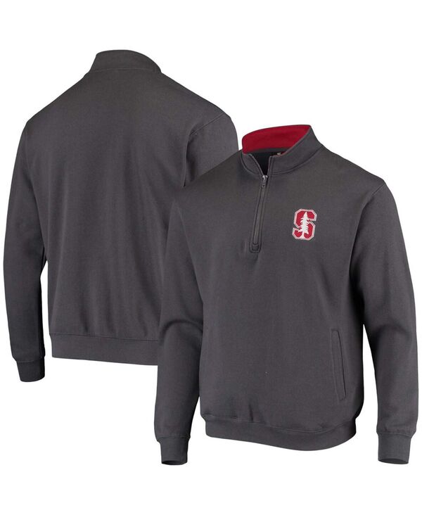 【送料無料】 コロシアム メンズ ジャケット・ブルゾン アウター Men's Charcoal Stanford Cardinal Tortugas Logo Quarter-Zip Jacket Charcoal