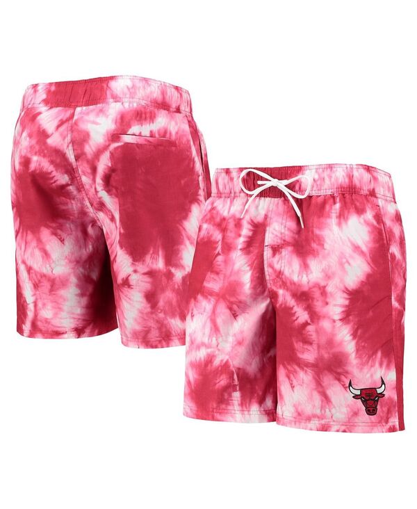 【送料無料】 カール バンクス メンズ ハーフパンツ・ショーツ 水着 Men's Red Chicago Bulls Splash Volley Swim Shorts Red