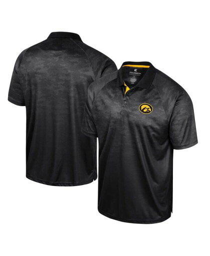 【送料無料】 コロシアム メンズ ポロシャツ トップス Men's Black Iowa Hawkeyes Honeycomb Raglan Polo Shirt Black 【送料無料】 コロシアム メンズ ポロシャツ トップス Men's Black Iowa Hawkeyes Honeycomb Raglan Polo Shirt Black