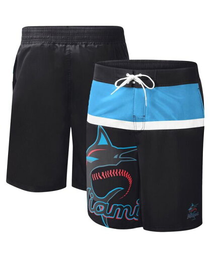 【送料無料】 カール バンクス メンズ ハーフパンツ・ショーツ 水着 Men's Black Miami Marlins Sea Wind Swim Shorts Black 【送料無料】 カール バンクス メンズ ハーフパンツ・ショーツ 水着 Men's Black Miami Marlins Sea Wind Swim Shorts Black
