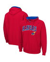 【送料無料】 コロシアム メンズ パーカー・スウェット フーディー アウター Men's Red Kansas Jayhawks Arch and Logo 3...