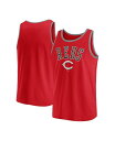 【送料無料】 ファナティクス メンズ タンクトップ トップス Men's Red Cincinnati Reds Bet Tank Top Red Heathe...