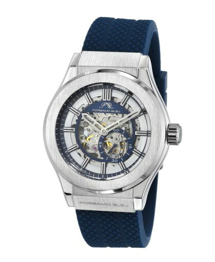 【送料無料】 ポルサモンブリュー メンズ 腕時計 アクセサリー Men's Cruz Automatic Silicone Strap Watch 1222BCRR Blue 【送料無料】 ポルサモンブリュー メンズ 腕時計 アクセサリー Men's Cruz Automatic Silicone Strap Watch 1222BCRR Blue