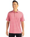 【送料無料】 カッターアンドバック メンズ ポロシャツ トップス Men's Forge Eco Heather Stripe Stretch Recycled...