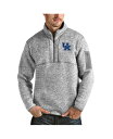 【送料無料】 アンティグア メンズ ジャケット・ブルゾン アウター Men's Heathered Gray Kentucky Wildcats Fortune...