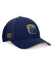 【送料無料】 ファナティクス メンズ 帽子 アクセサリー Men's Navy St. Louis Blues 2024 NHL Draft On Stage Trucker Adjustable Hat Navy Gold(4)