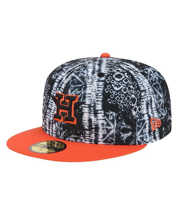 【送料無料】 ニューエラ メンズ 帽子 アクセサリー Men's Black Houston Astros Sands 59FIFTY Fitted Hat Black