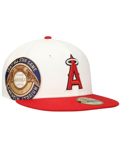 【送料無料】 ニューエラ メンズ 帽子 アクセサリー Men's White/Red Los Angeles Angels Major Sidepatch 59FIFTY Fitted Hat White Red 【送料無料】 ニューエラ メンズ 帽子 アクセサリー Men's White/Red Los Angeles Angels Major Sidepatch 59FIFTY Fitted Hat White Red