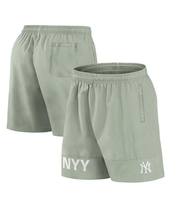 【送料無料】 ファナティクス メンズ ハーフパンツ・ショーツ 水着 Men's Green New York Yankees Elements Swim Shorts Green
