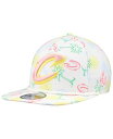 【送料無料】 ニューエラ メンズ 帽子 アクセサリー Men's White Cleveland Cavaliers Palm Trees and Waves ...