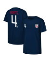 【送料無料】 アウタースタッフ メンズ Tシャツ トップス Men's Tyler Adams Navy USMNT Name Number T-Shirt N...
