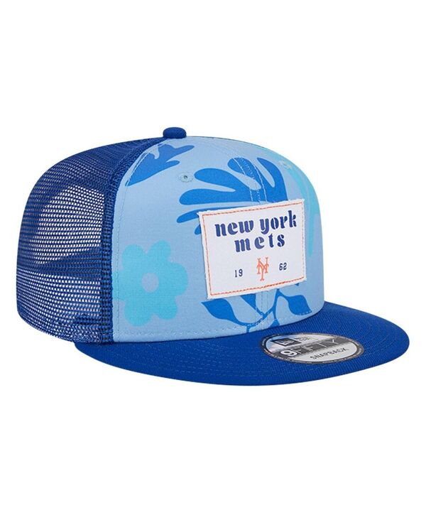 【送料無料】 ニューエラ メンズ 帽子 アクセサリー Men's Royal New York Mets Bikini Bottom Trucker 9FIFTY Snapback Hat Royal