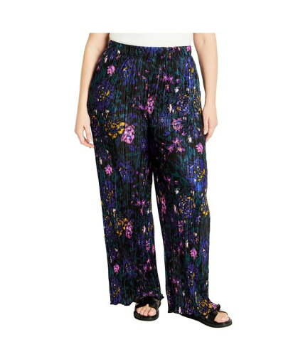 【送料無料】 シティーシック レディース カジュアルパンツ ボトムス Plus Size Kira Print Pant Etched floral 【送料無料】 シティーシック レディース カジュアルパンツ ボトムス Plus Size Kira Print Pant Etched floral