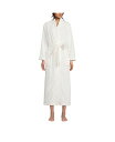 【送料無料】 ランズエンド レディース ナイトウェア アンダーウェア Petite Cozy Plush Long Wrap Robe Ivory
