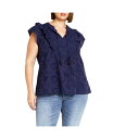 【送料無料】 シティーシック レディース シャツ トップス Plus Size Casey Top Navy(4)