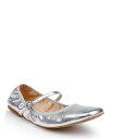 【送料無料】 ジュウェルダグレイミシュカ レディース パンプス シューズ Kaya Ballerina Evening Flat Silver Metallic Fabric(4)